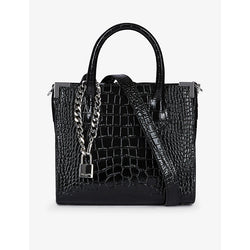  The Kooples Ming croc-embossed leather tote bag