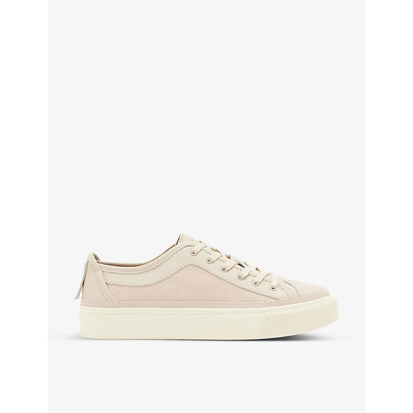 Allsaints Milla suede and leather low-top trainers