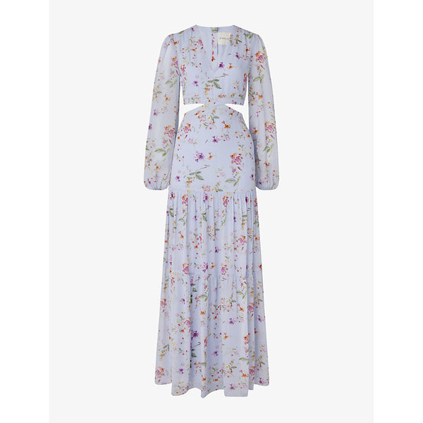 Malina Hollie floral-print woven maxi dress | MALINA