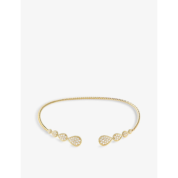 Boucheron Serpent Bohème 18ct yellow-gold and 2.19ct diamond choker necklace