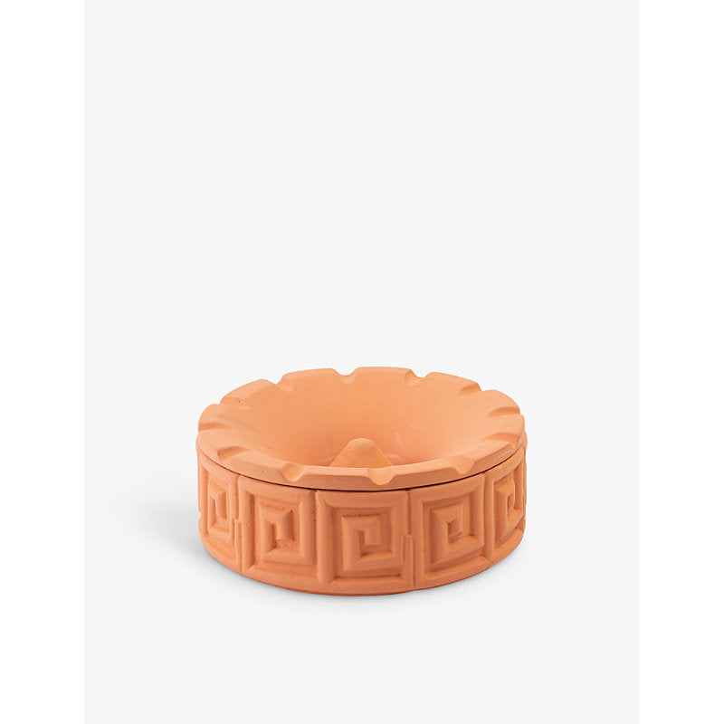 Seletti Magna Graecia round terracotta ashtray