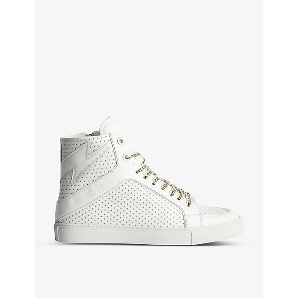 Zadig&Voltaire ZV1747 High Flash high-top leather trainers | Zadig&Voltaire