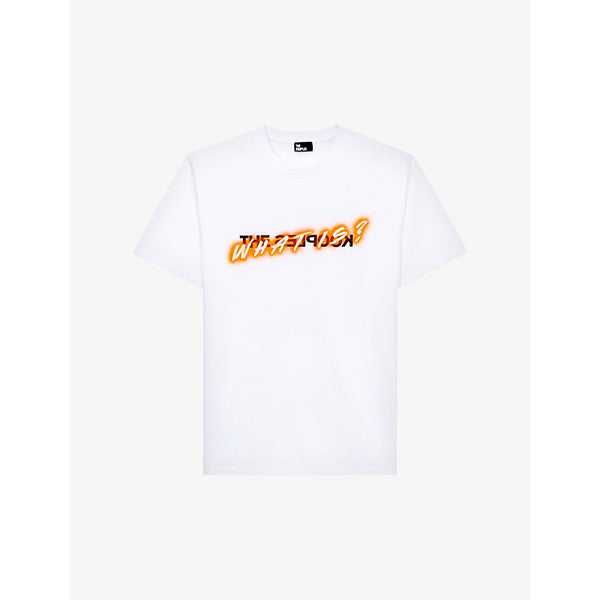  The Kooples What Is? brand-print cotton-jersey T-shirt