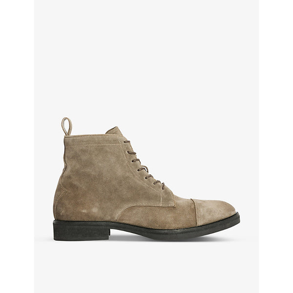 Allsaints Drago lace-up suede ankle boots