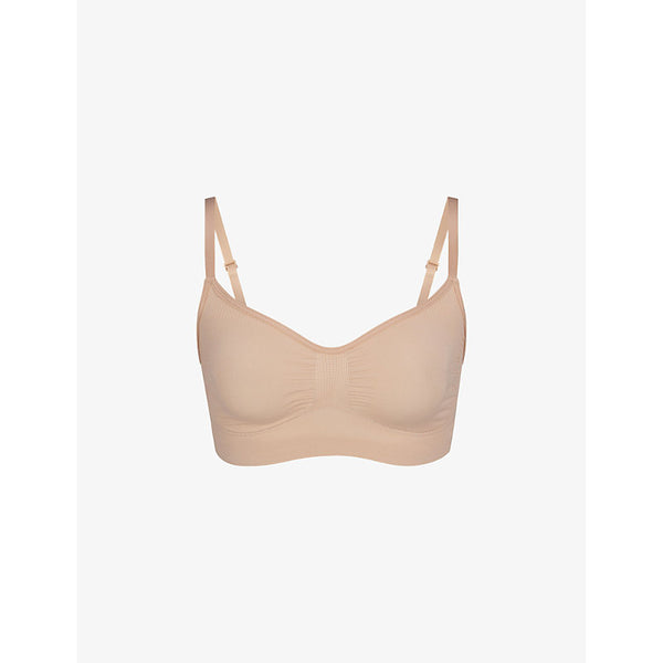  Skims Sculpting scoop-neck stretch-woven bra