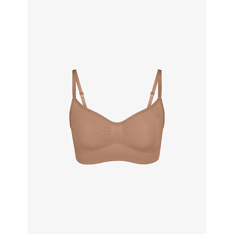  Skims Sculpting scoop-neck stretch-woven bra