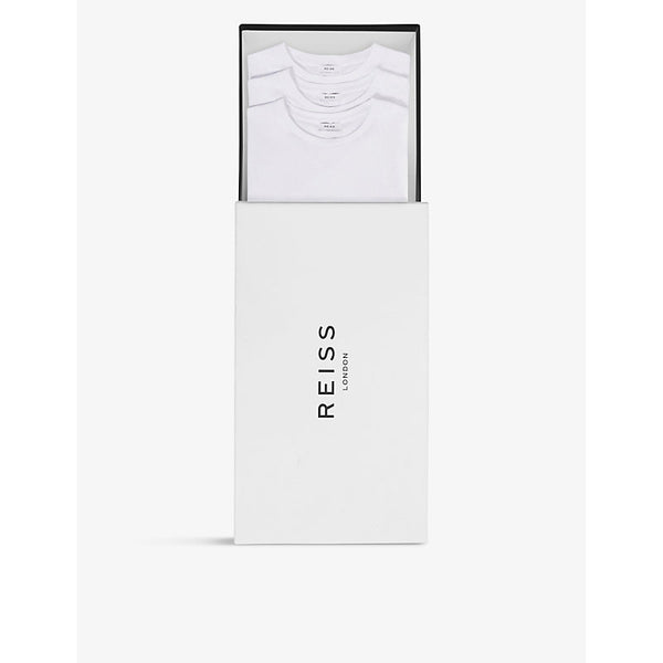  Reiss Bless short-sleeved crewneck pack of three cotton-jersey T-shirts