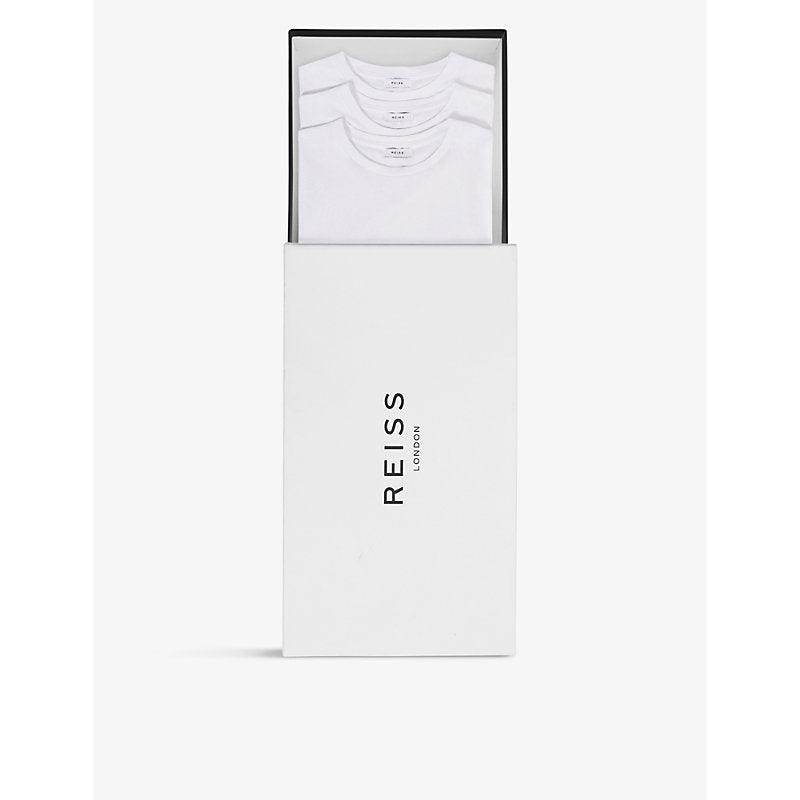  Reiss Bless short-sleeved crewneck pack of three cotton-jersey T-shirts