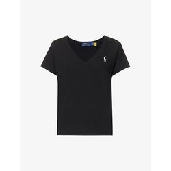  Polo Ralph Lauren Logo-embroidered V-neck cotton-jersey T-shirt