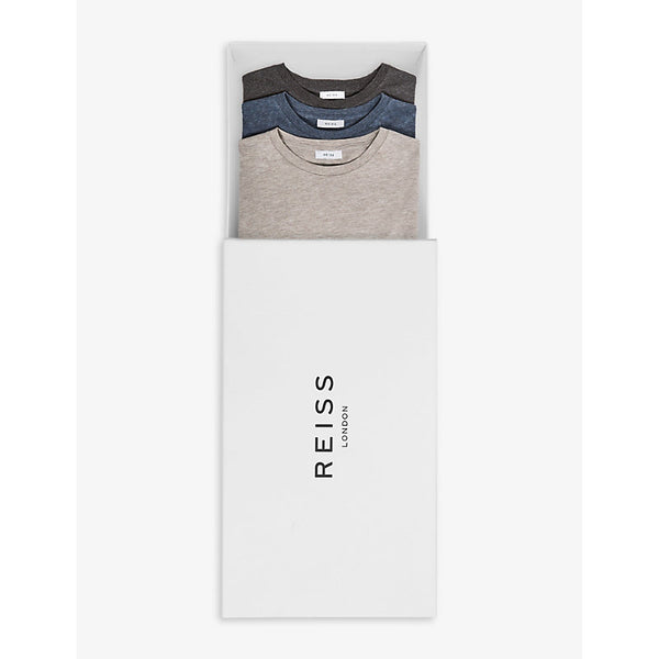  Reiss Bless crewneck pack of three cotton-jersey T-shirts