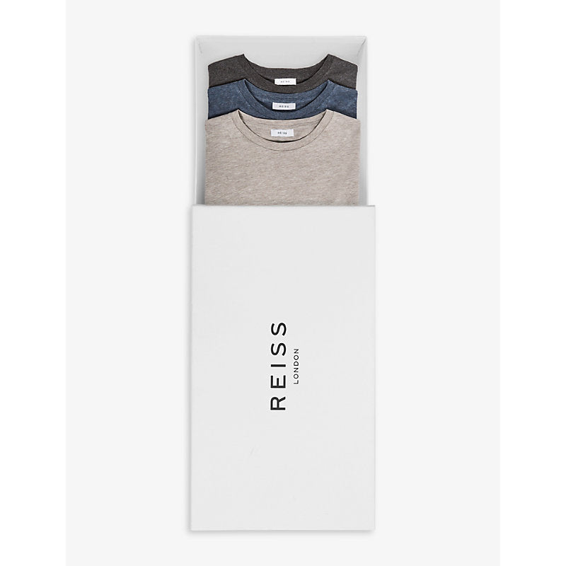  Reiss Bless crewneck pack of three cotton-jersey T-shirts