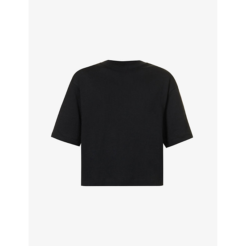  Vince Wide-sleeve boxy-fit cotton-jersey T-shirt