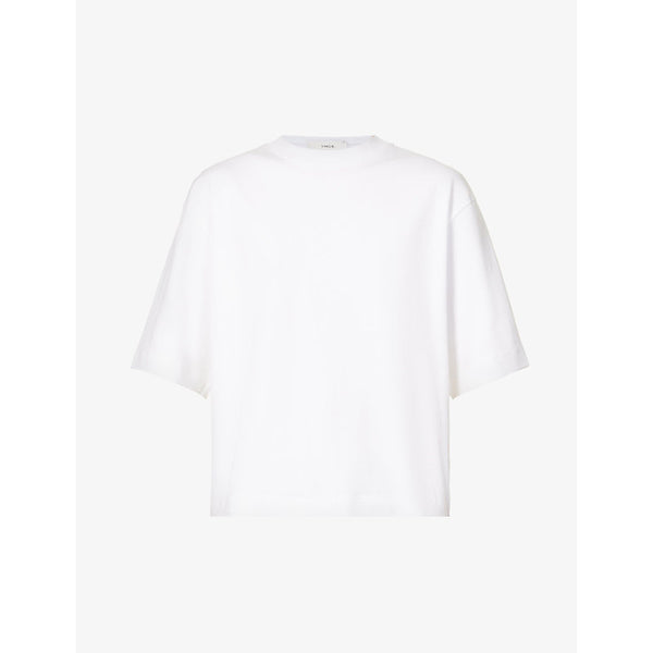  Vince Wide-sleeve boxy-fit cotton-jersey T-shirt