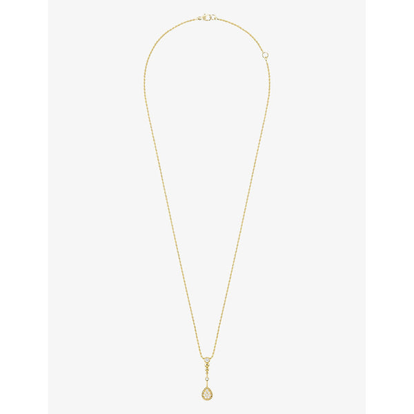 Boucheron Serpent Bohème 18ct yellow gold and 0.19ct diamond pendant necklace