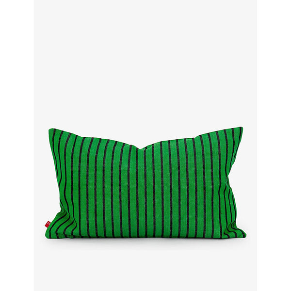 A World Of Craft By Afroart Laura striped cotton cushion cover 30cm x 50cm | LYBSTORE