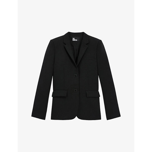  The Kooples Notched-lapel stretch-woven blazer