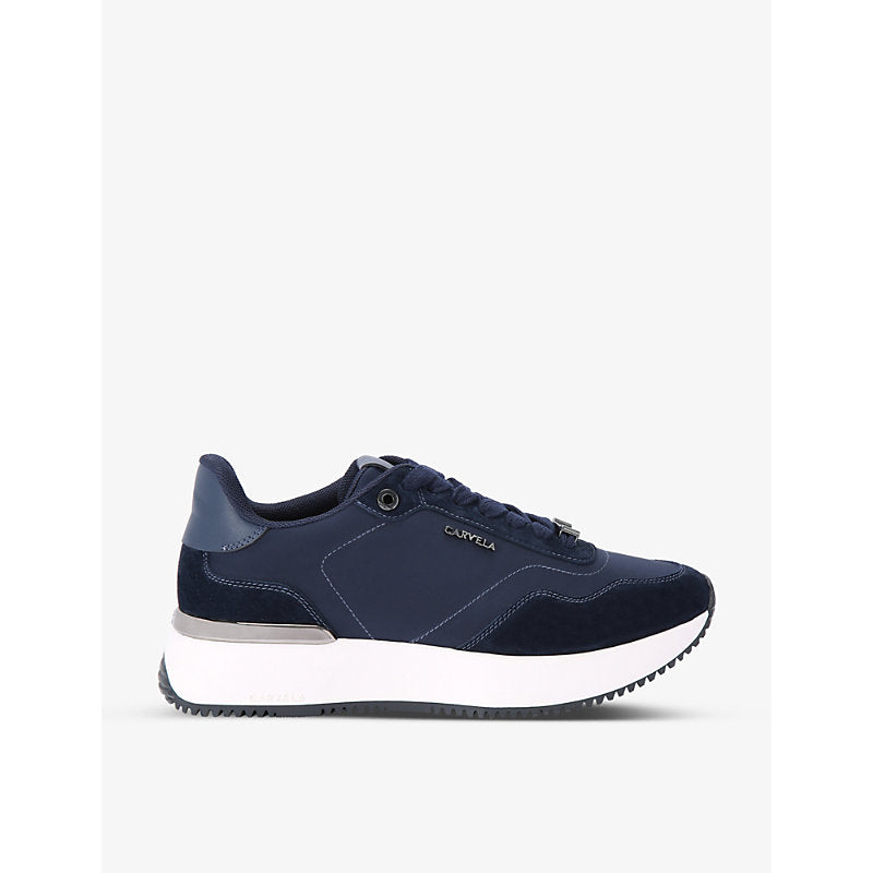 Carvela Flare branded-hardware suede low-top trainers