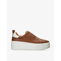  Carvela Connected Laceless platform leather trainers