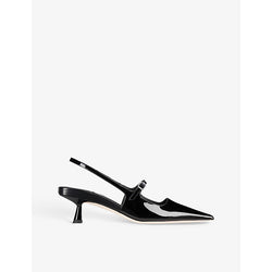  Jimmy Choo Didi patent-leather slingback courts