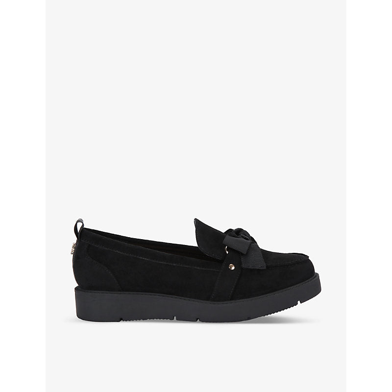 Kg Kurt Geiger Morly Bow vegan faux-suede loafers