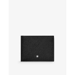  Montblanc Sartorial logo-embellished grained-leather wallet