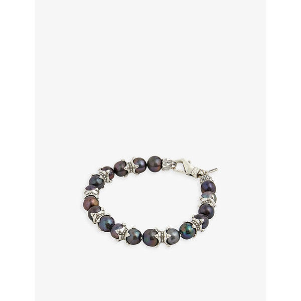  Emanuele Bicocchi Claws sterling-silver and fresh-water pearl bracelet