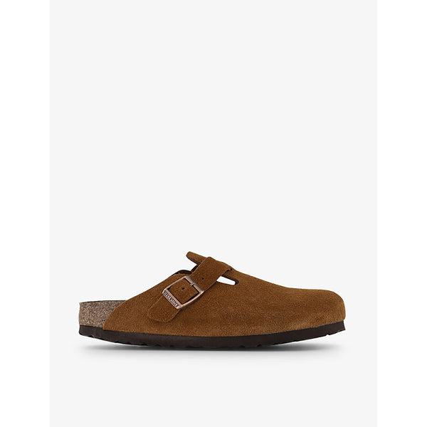 Birkenstock Boston logo-embossed suede clogs | Birkenstock