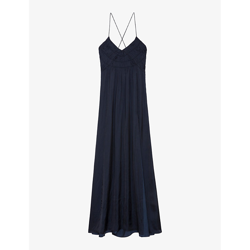 Zadig&Voltaire Rayonne split-hem recycled-polyester-blend maxi dress | ZADIG&VOLTAIRE