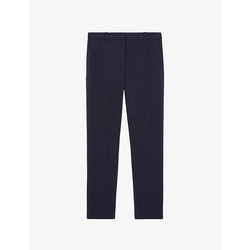  The Kooples High-rise straight-cut stretch-woven trousers