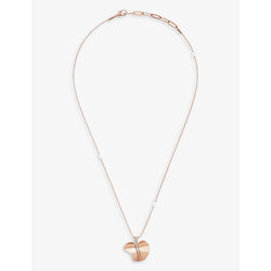 La Maison Couture x Tomasz Donocik Big Leaf rose gold-plated recycled sterling-silver and cubic zirconia pendant necklace