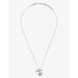 La Maison Couture x Tomasz Donocik Big Leaf white gold-plated recycled sterling-silver and cubic zirconia pendant necklace