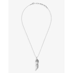  La Maison Couture x Tomasz Donocik Long Leaf white gold-plated recycled sterling-silver and cubic zirconia pendant necklace