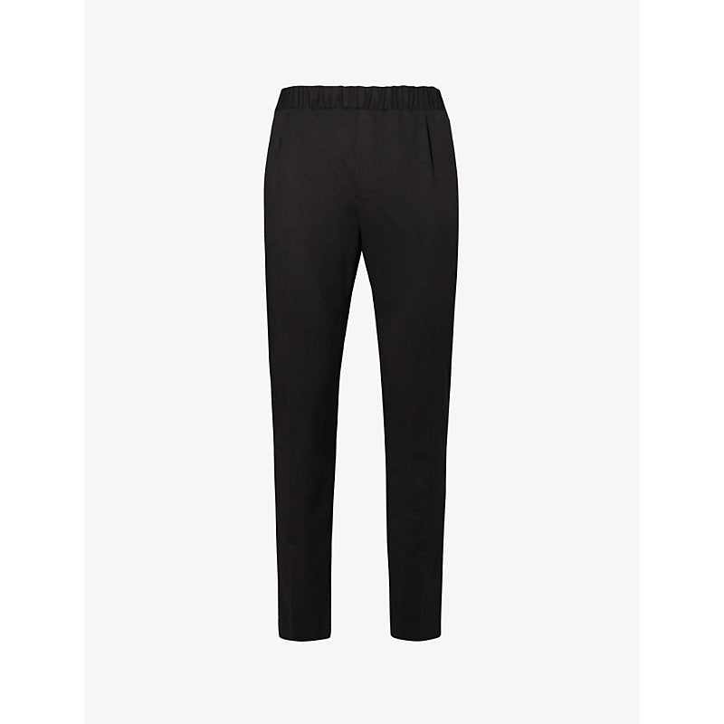  Paige Snider elasticated-waistband tapered-leg regular-fit stretch-woven trousers