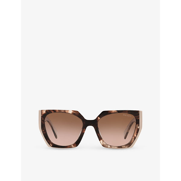 Prada PR 15WS rectangular-frame acetate sunglasses