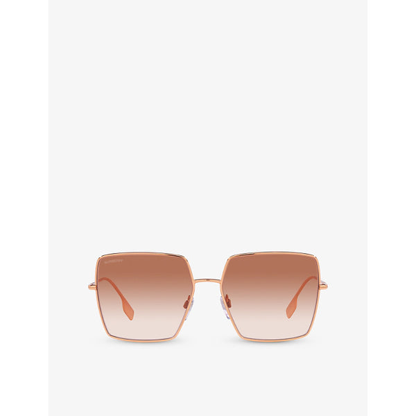 Burberry BE3133 Daphne square-frame metal sunglasses