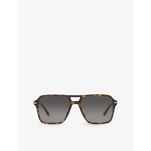 Prada PR 20YS aviator acetate sunglasses