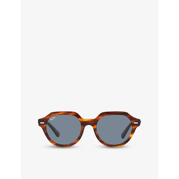  Ray-Ban RB4399 Gina tortoiseshell square-frame acetate sunglasses