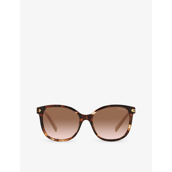 Prada PR 22ZS square-frame tortoiseshell acetate sunglasses