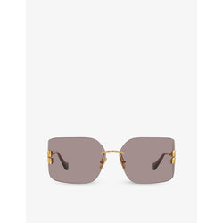 Womens Miu Miu MU 54YS square-frame metal sunglasses