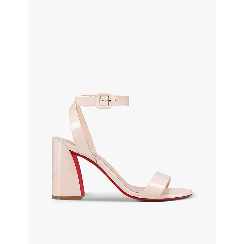 Christian Louboutin Miss Sabina 85 patent-leather heeled sandals