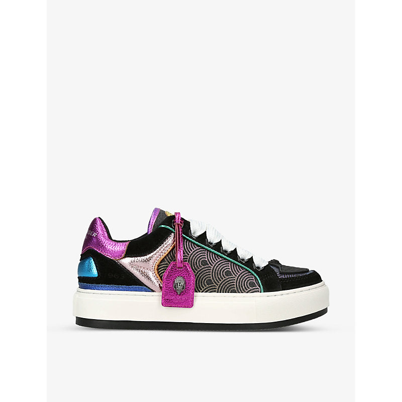 Kurt Geiger London Southbank Tag panelled leather low-top trainers