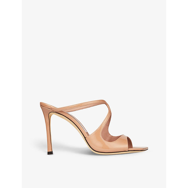 Jimmy Choo Anise 95 patent-leather heeled sandals | JIMMY CHOO