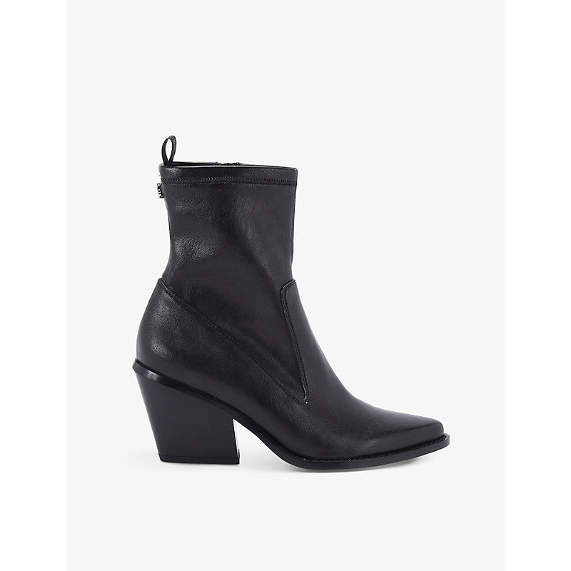 Kg Kurt Geiger Sabrina pointed-toe faux-leather ankle boots