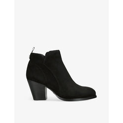 Kg Kurt Geiger Stone heeled faux-suede ankle boots