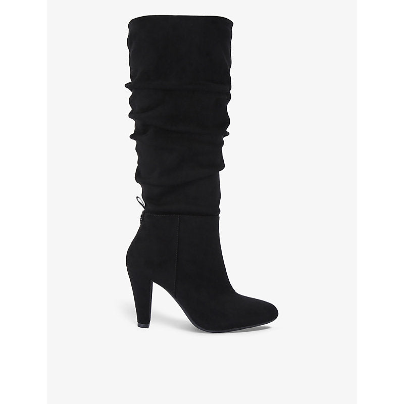 Kg Kurt Geiger Slinky vegan faux-suede heeled knee-high boots