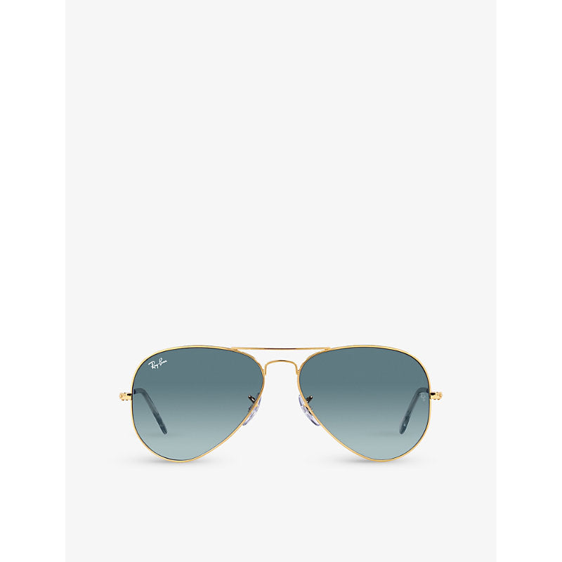 Womens Ray-Ban RB3025 branded-lens aviator-frame metal sunglasses