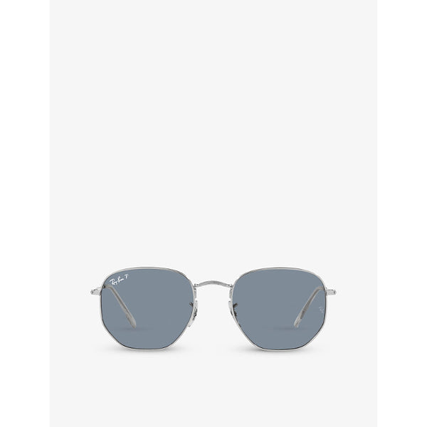  Ray-Ban RB3548N hexagonal-frame steel sunglasses