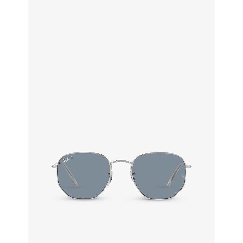  Ray-Ban RB3548N hexagonal-frame steel sunglasses