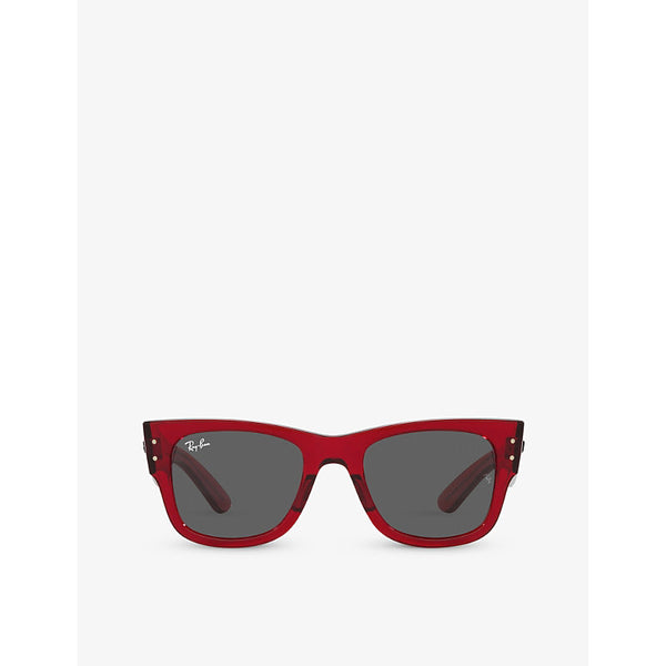  Ray-Ban RB0840S Mega Wayfarer square-frame acetate sunglasses