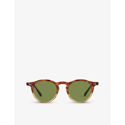  Oliver Peoples 0OV5504SU Solar round-frame tortoiseshell acetate sunglasses